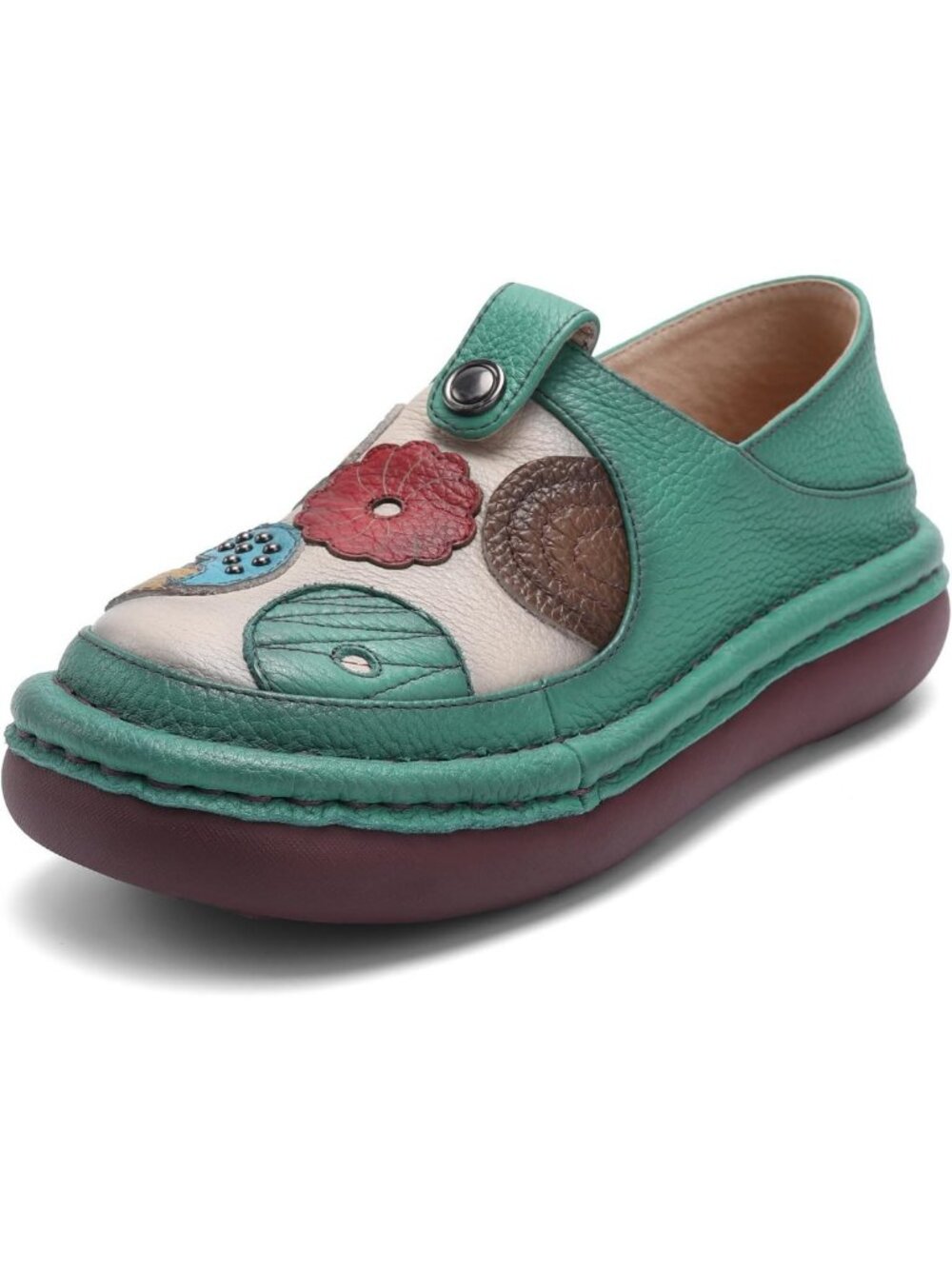 Comfortable Women's Genuine Leather Slip-On Clogs | Stylish Mules for Everyday